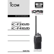 Icom IC-F3102D Transceiver manual cover