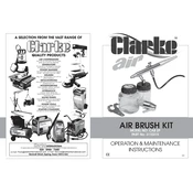 Clarke 3110315 CAB2P Air Brush Kit manual cover