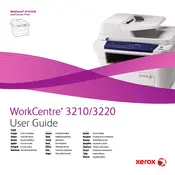 Xerox WorkCentre 3210 Printer manual cover