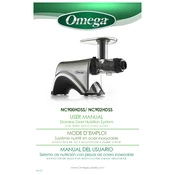 Omega NC900HDSS Nutrition System Juicer manual cover