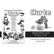 Clarke 2310045 CAS45 Airless Spray Gun manual cover