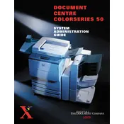 Xerox Document Centre 50 Printer manual cover