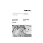 Brandt TF11700 Refrigerator manual cover