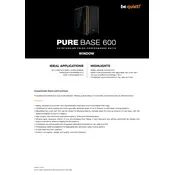 be quiet! Pure Base 600 Window Orange Case manual cover