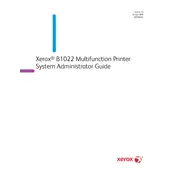 Xerox B1022 Printer manual cover