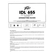 Peavey IDL 655 Alignment System manual cover