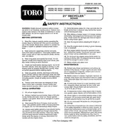 Toro Recycler 21-inch 20324 Mower manual cover