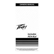 Peavey PC4-XLa Crossover manual cover