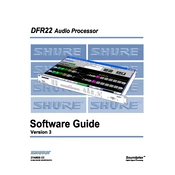 Shure DFR22 V3 Software manual cover