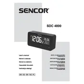 Sencor SDC 4800 W Clock manual cover