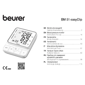 Beurer BM 51 EasyClip Blood Pressure Monitor manual cover