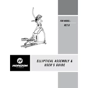 Horizon Fitness RE7.6 2007 Elliptical manual cover