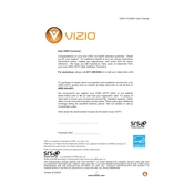 Vizio VOJ320M TV manual cover