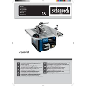 Scheppach Combi 6 4902403924 Combination Machine manual cover