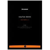 Lenovo IdeaTab S6000 Tablet manual cover