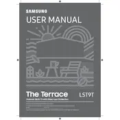 Samsung The Terrace LST9T QN75LST9TAFXZA TV manual cover