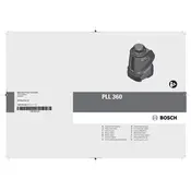 Bosch PLL 360 Laser manual cover