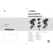 Bosch AdvancedDrill 18 Drill manual cover