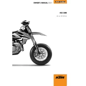 KTM SMR 450 2021 Motorcycle manual cover