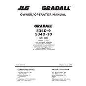 JLG 534D-9 2007 Forklift manual cover