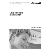 Brandt DFH14102W Dishwasher manual cover