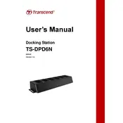 Transcend TS-DPD6N Docking Station manual cover