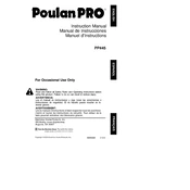 Poulan Pro PP445 Chainsaw manual cover