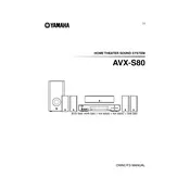 Yamaha AVR-S80 Sound System manual cover