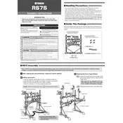 Yamaha RS75 Drum Rack manual cover