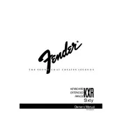 Fender KXR 60 022-8500-000 120V Amplifier manual cover