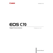 Canon EOS C70 manual cover