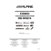 Alpine INE-W987A manual cover