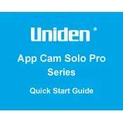 Uniden App Cam Solo Pro Series Camera manual cover