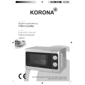 Korona 58050 Microwave manual cover