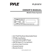 Pyle PLD187V MP3 Player manual cover