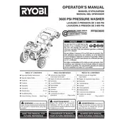 Ryobi RY803600 Washer manual cover