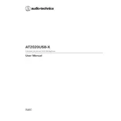 Audio-Technica AT2020USB-X Microphone manual cover