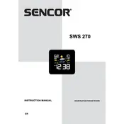 Sencor SWS 270 Weather Station manual cover