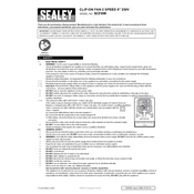 Sealey SCF8W Fan manual cover