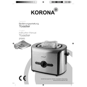 Korona 21300 Toaster manual cover