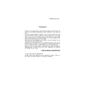 Toyota Tundra 2000 Truck manual cover