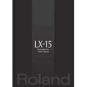 Roland LX-15 manual cover