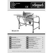 Scheppach Structo 5.0 1901308901 Saw manual cover