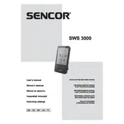 Sencor SWS 3000 B Weather Station manual cover