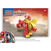 Mega Bloks Mattel Red Lion Zord DCN54 Construction Set manual cover