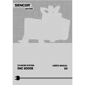 Sencor SMC 8000B Audio System manual cover