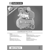 Parkside PKO 270 A2 3906118976 IAN 275673 Compressor manual cover