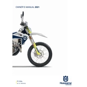 Husqvarna FE 350s 2021 Motorcycle manual cover