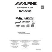 Alpine DVE-5300 manual cover