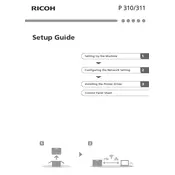 Ricoh P 310 Printer manual cover